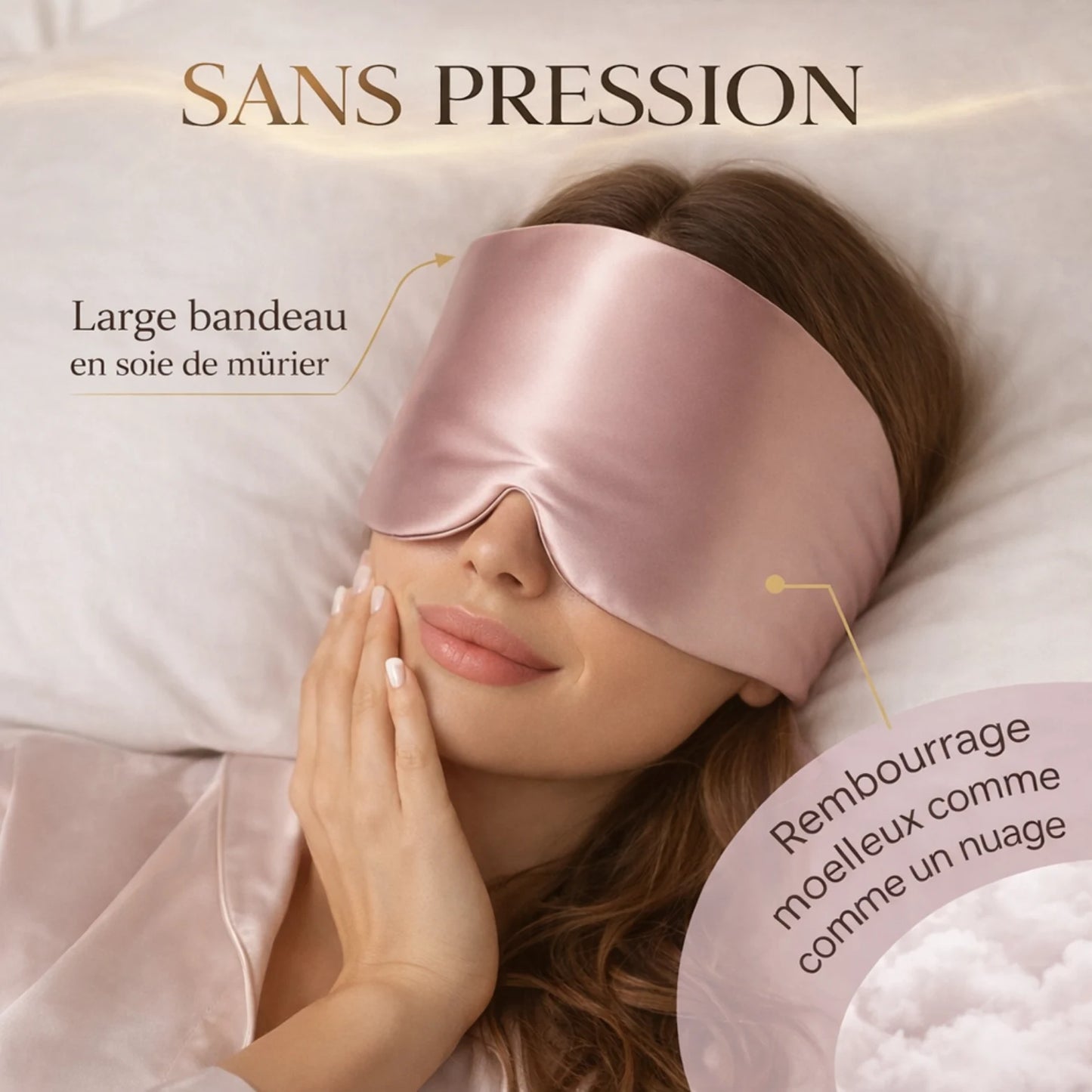 Masque de Nuit en Soie Naturelle Luuma