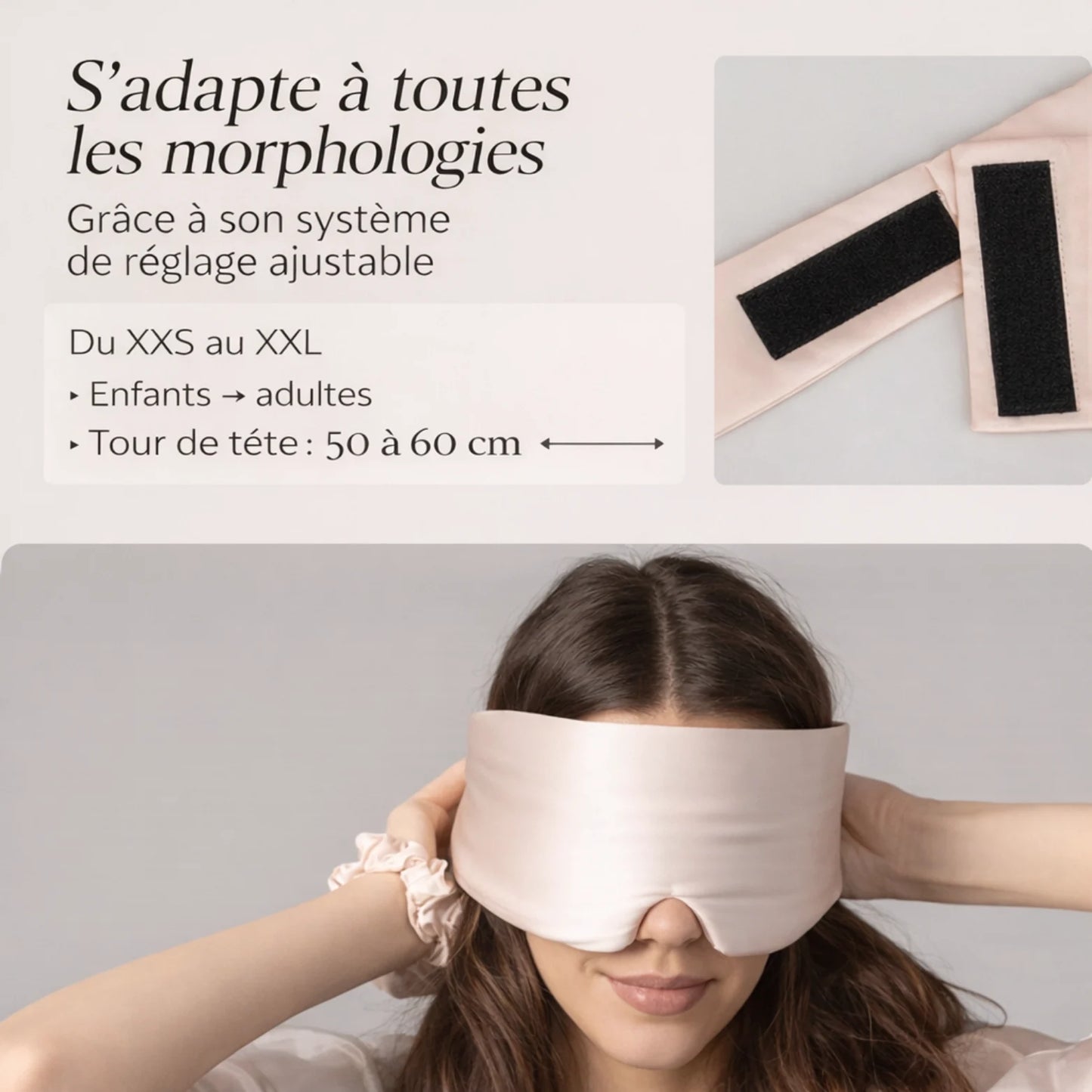 Masque de Nuit en Soie Naturelle Luuma