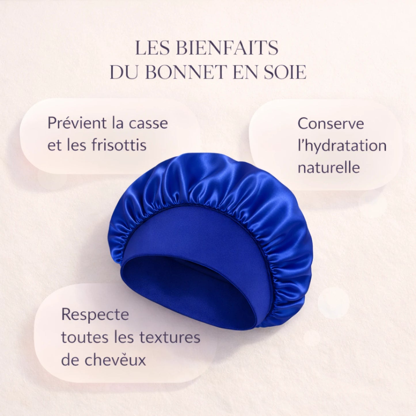 Bonnet de Nuit en Soie Naturelle Luuma